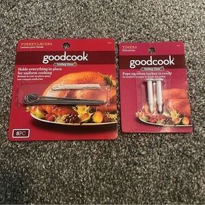 GoodCook Turkey Lacers and Timers Set - Red